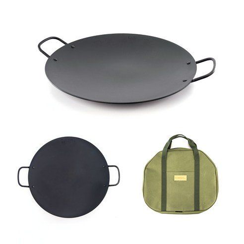 IH Round Griddle 3T 39cm Household Cast Iron Steel Pan For