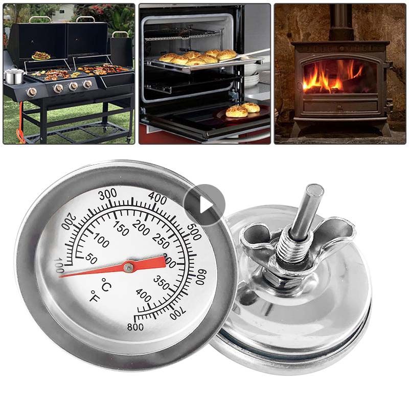 Stainless Steel Oven Cooker Thermometer Temperature Gauge Mini Thermometer Grill Temperature Gauge For Home Kitchen Food