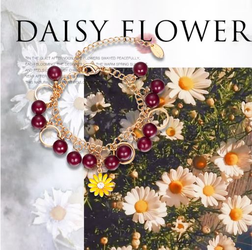 Daisy Qinghuan Series Bracelet Ins Niche Design New Female Imitation Shell Beads