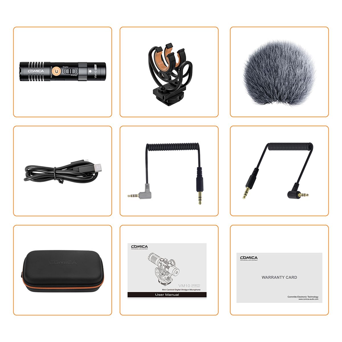 VM10 PRO Camera Microphone Cardioid Condenser Mic