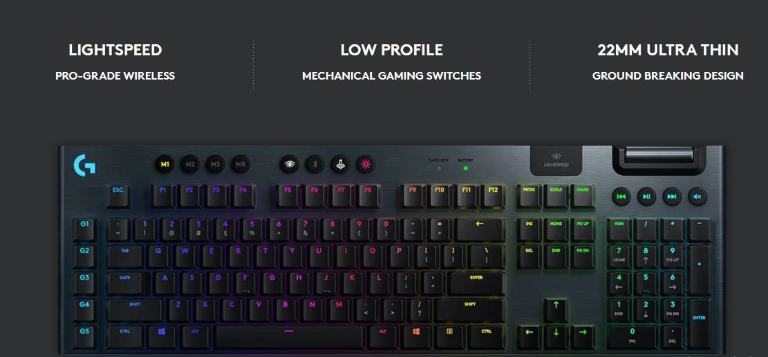 G915 LIGHTSPEED RGB Mechanical Gaming Keyboard