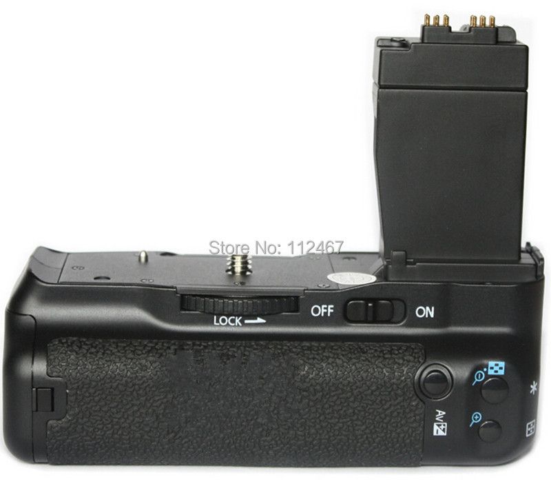 Pro Vertical Battery Grip Pack Holder For Canon EOS 550D 600D 650D T4i T3i T2i As BG-E8 & 2pcs