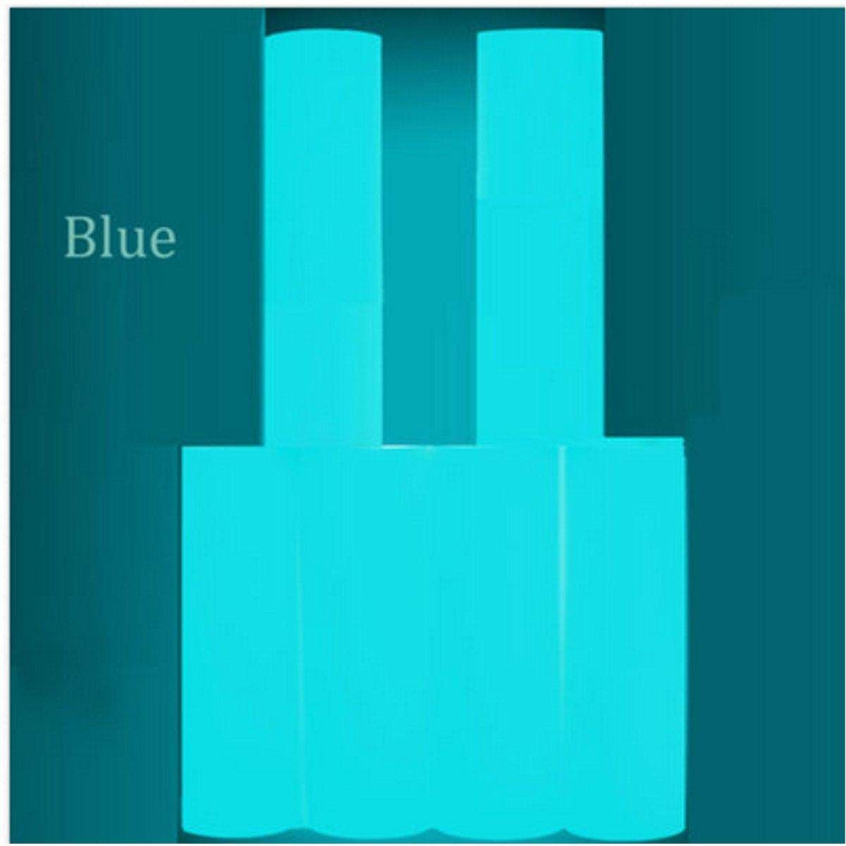 45'' X 20'' Glow In The Dark T-shirt Heat Transfer Vinyl Garment Film Luminous Blue (blue)