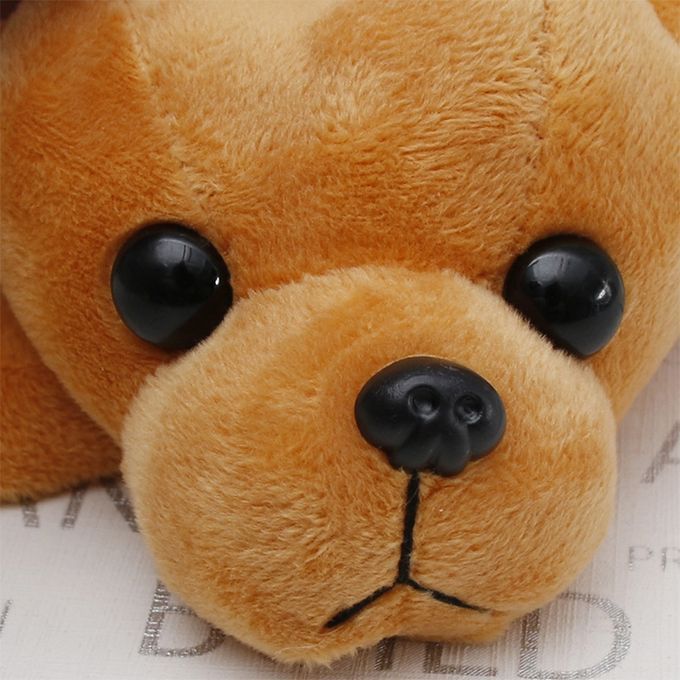 Kawaii Cartoon Plush Dog Pencil Case Cute Animal Pen Bag Box Kids School Supplies Stationery-Chihuahua Rice White