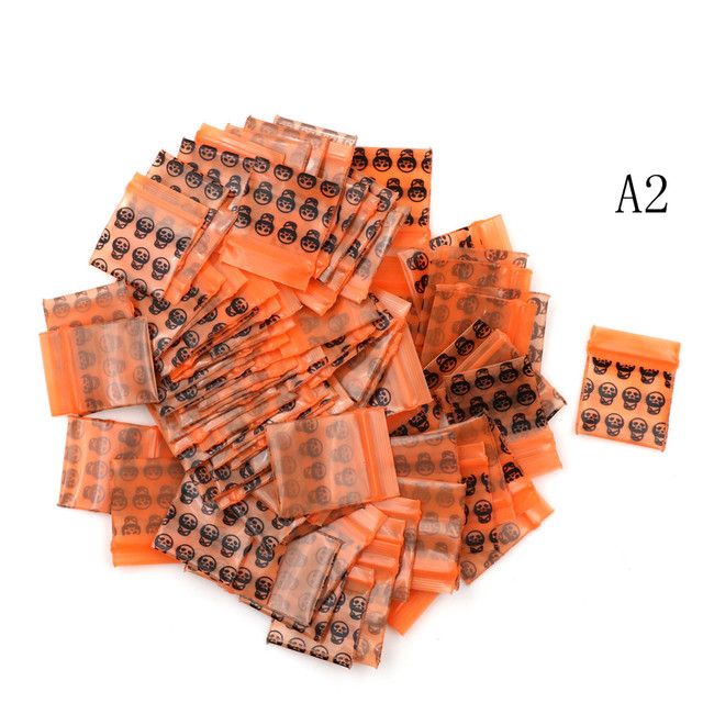 100pcs Ziplock Pill Packaging Pouches Mini Zip Lock Bags