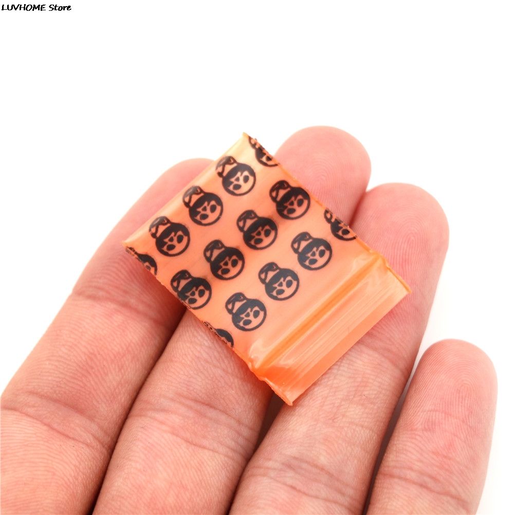 100pcs Ziplock Pill Packaging Pouches Mini Zip Lock Bags