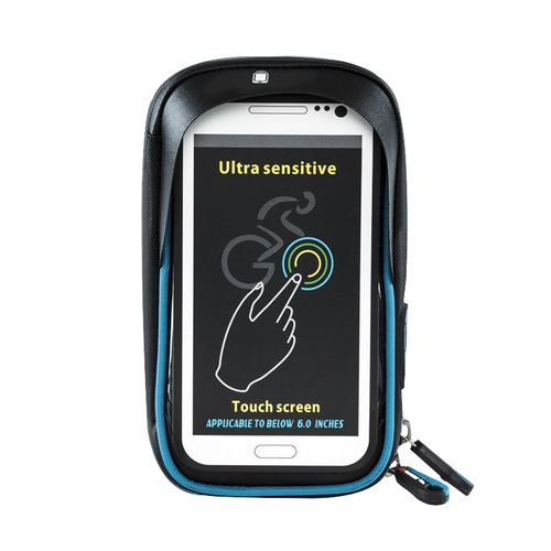Touch Screen TPU Waterproof Cycling Bike Bicycle Bag For MTB Mountain Road Bike Cycling Mobile Phone Holder Bag Case(#Red)