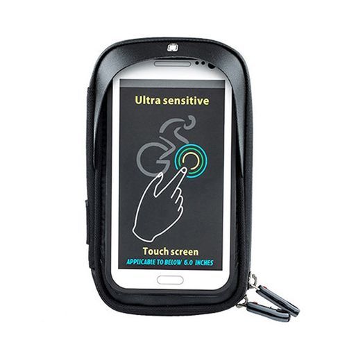 Touch Screen TPU Waterproof Cycling Bike Bicycle Bag For MTB Mountain Road Bike Cycling Mobile Phone Holder Bag Case(#Red)
