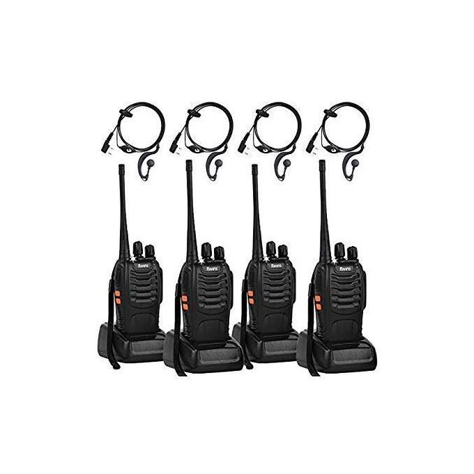 Walkie Talkie Radio With Earpiece (4pcs)