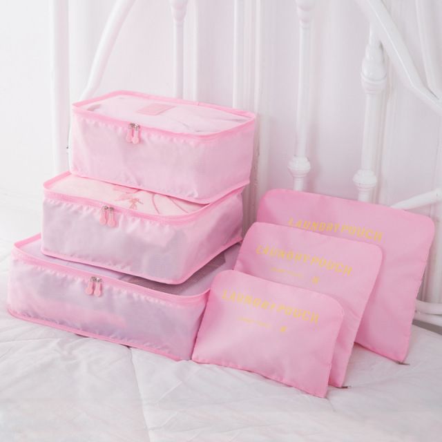 6 Pcs Travel Storage Bag Set For Clothes Tidy Organizer Bag