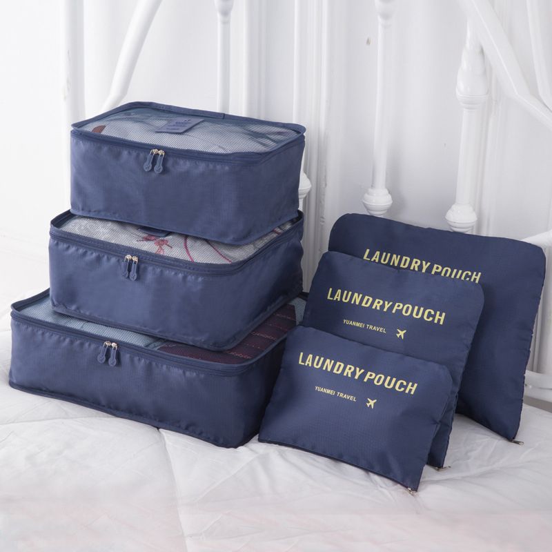 6 Pcs Travel Storage Bag Set For Clothes Tidy Organizer Bag
