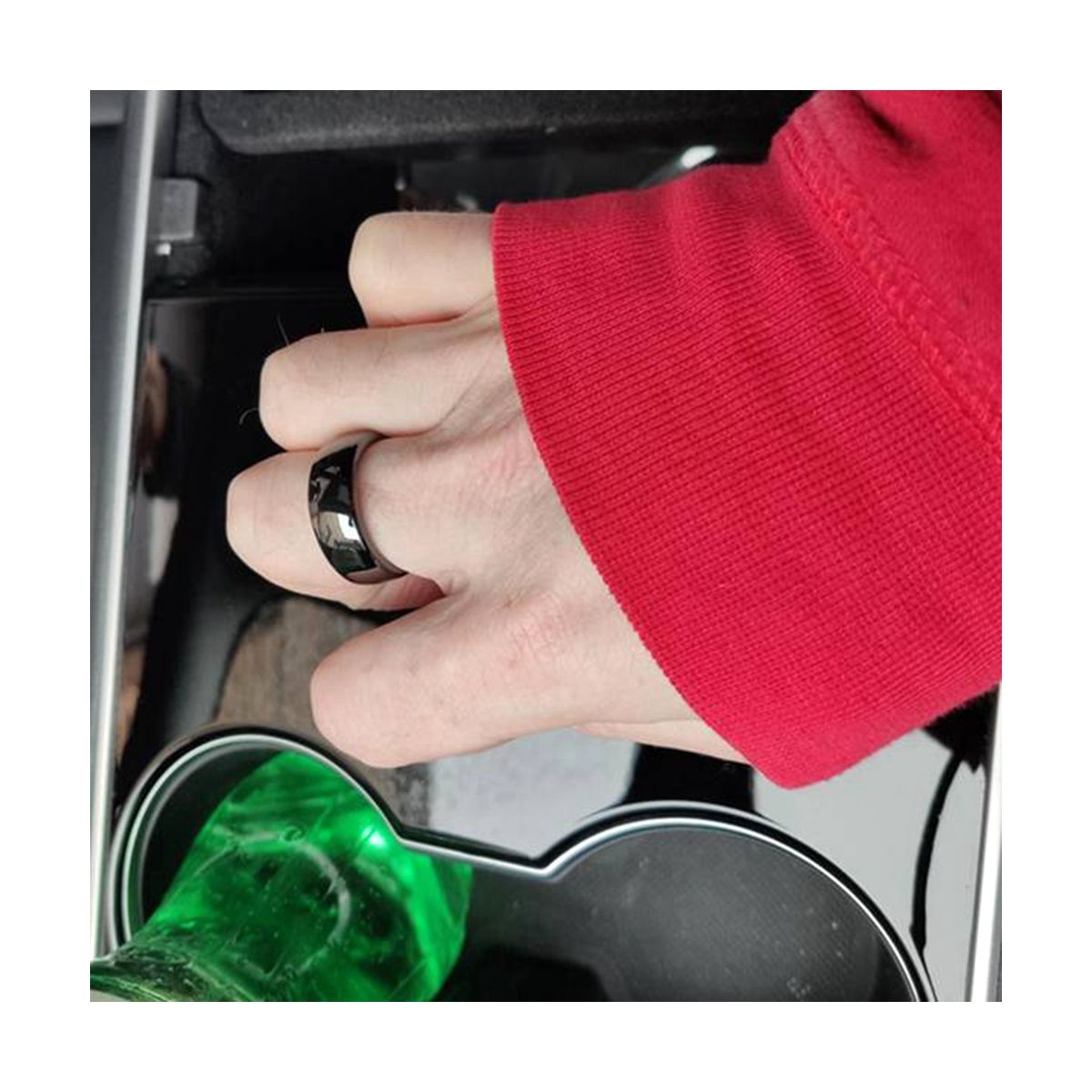 Smart Ring Key Card Key Fob NFC Replacement for Tesla Model 3 Model Y to Replace Key Card Key Fob,53mm