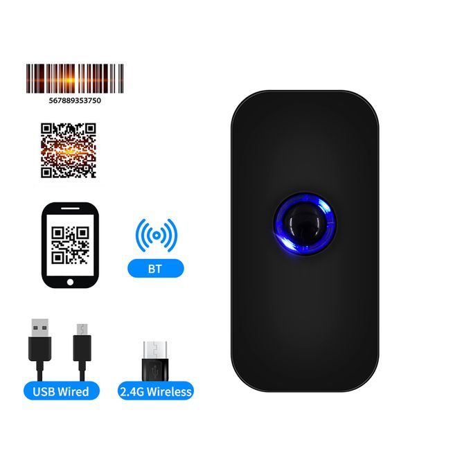 Handheld 3-in-1 Barcode Scanner 1D/2D/QR Bar Code Reader