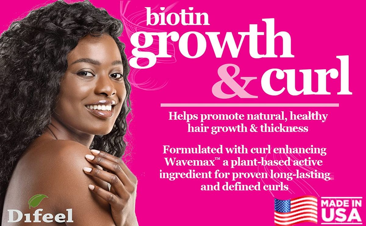 Growth & Curl Biotin Hair Mask-340 Gm/12 Oz