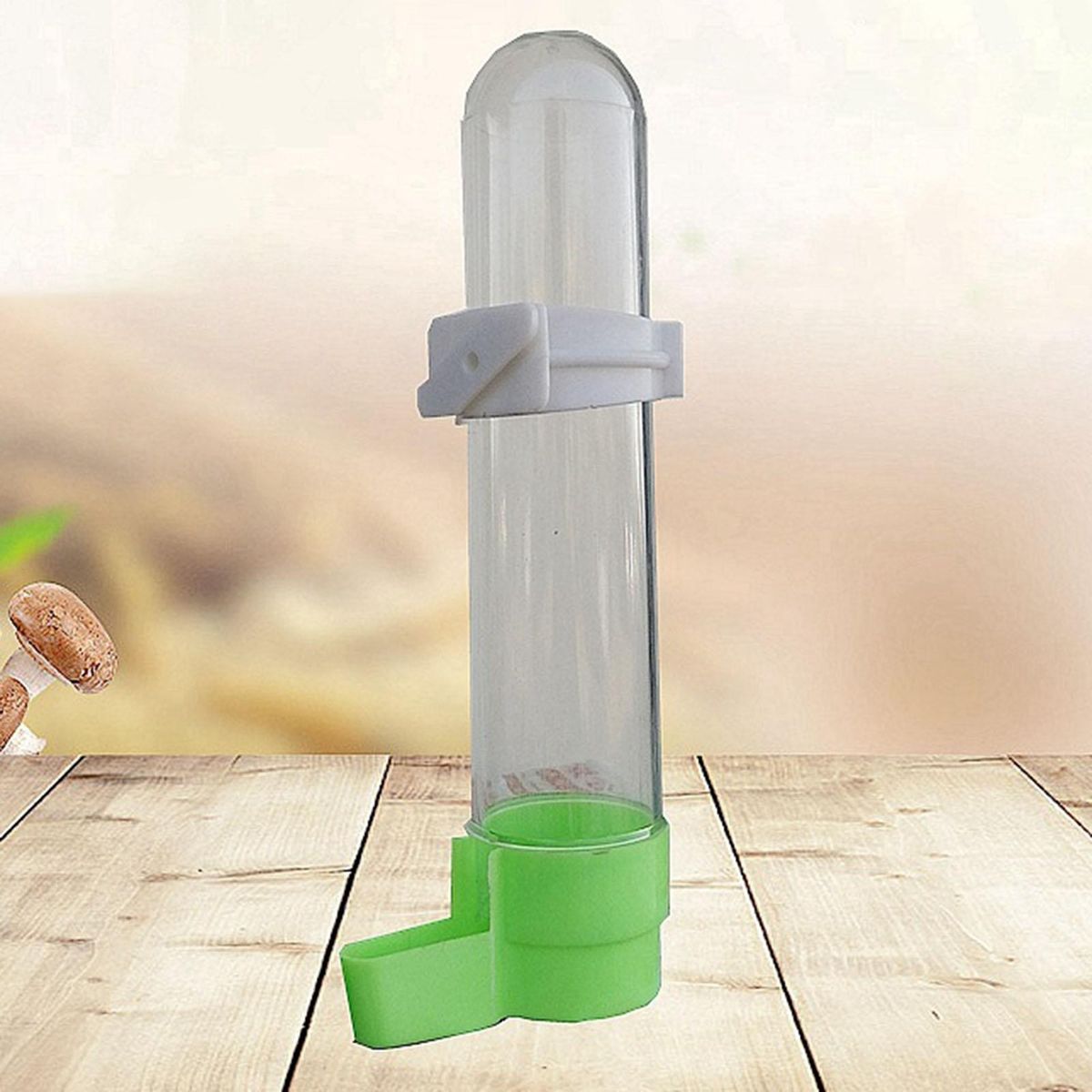 Parrot Water Dispenser Bird Cage Suspended Pet Parrot Water Dispenser Green