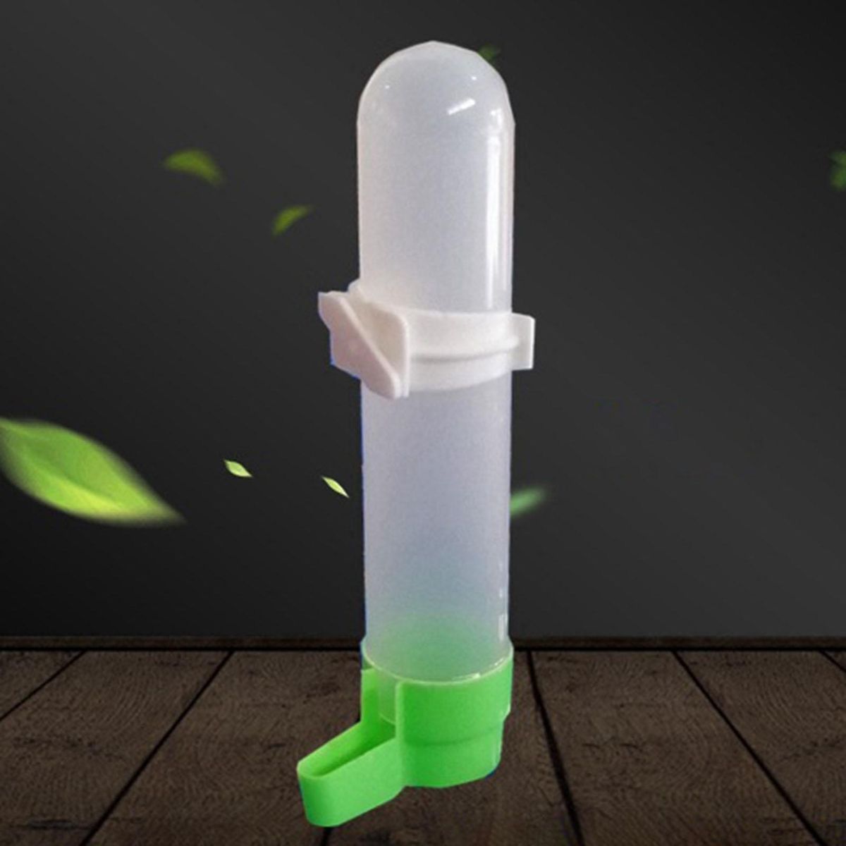 Parrot Water Dispenser Bird Cage Suspended Pet Parrot Water Dispenser Green
