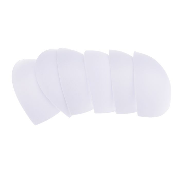 3 Pairs White Bra Pads Inserts Womens Comfortable Sports Bikini White