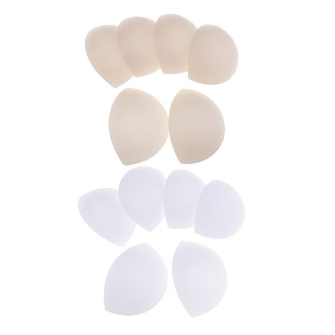 3 Pairs White Bra Pads Inserts Womens Comfortable Sports Bikini White