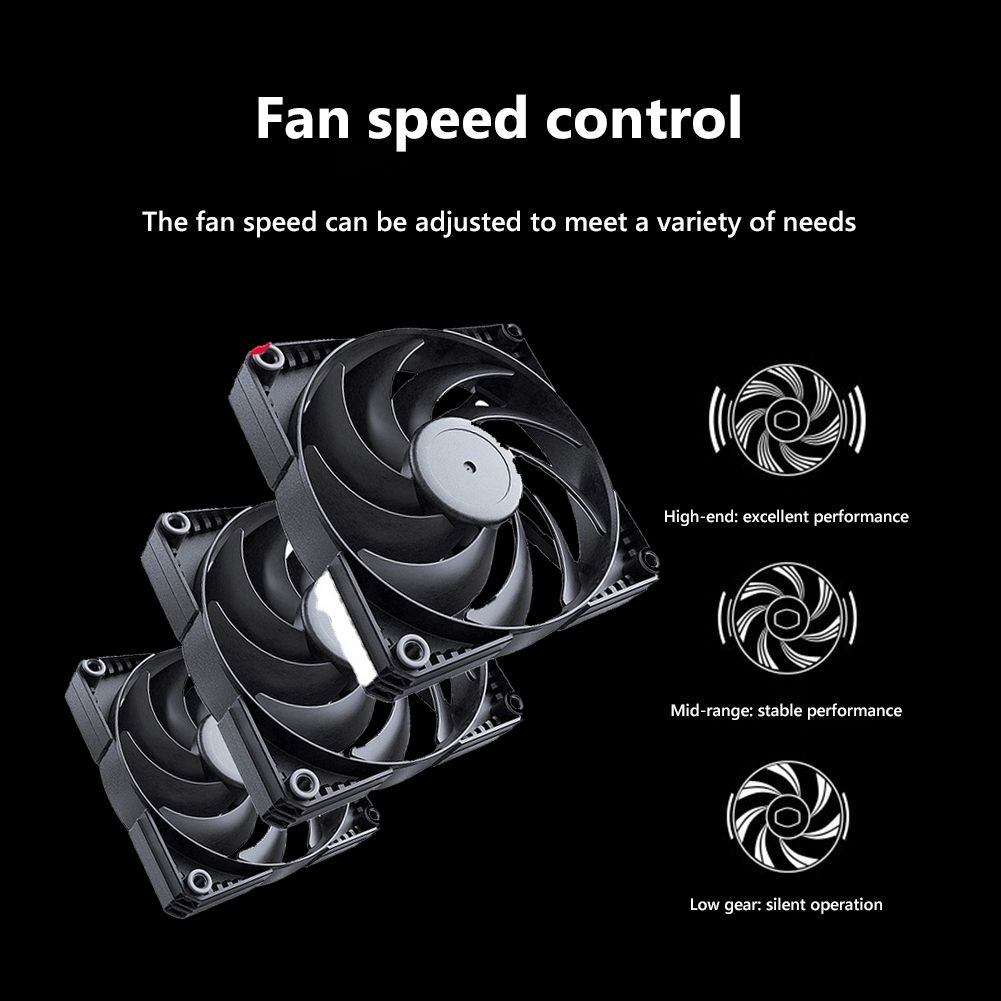 Case Fan 4-Pin PWM Cooling Fan Silent With Hydraulic Bearing For Chassis Radiator CPU Cooler Desktop 12cm