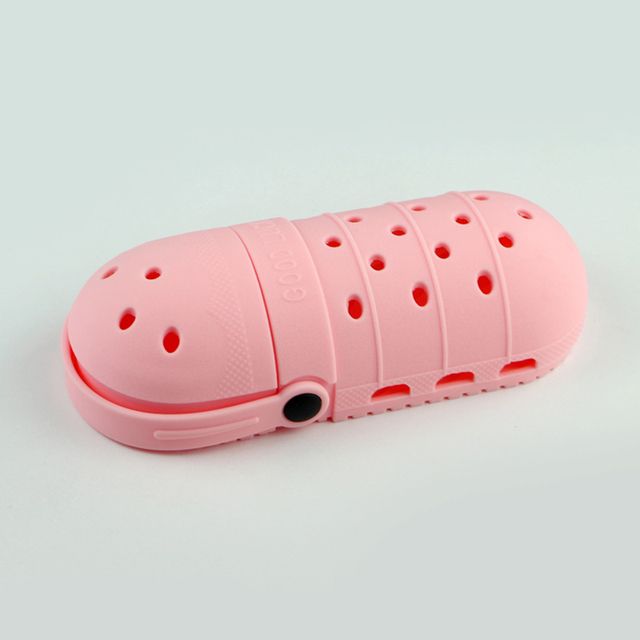 Hole Shoe Shape Silicone Pencil Case Cute Children