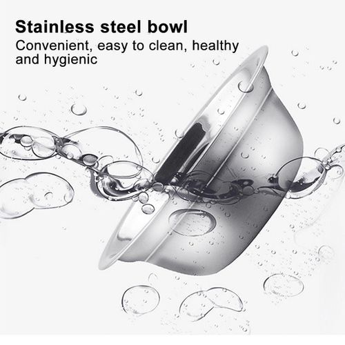 1.8L Bubble Dog Cat Pet Bowls Food Automatic Feeder Fou Blue