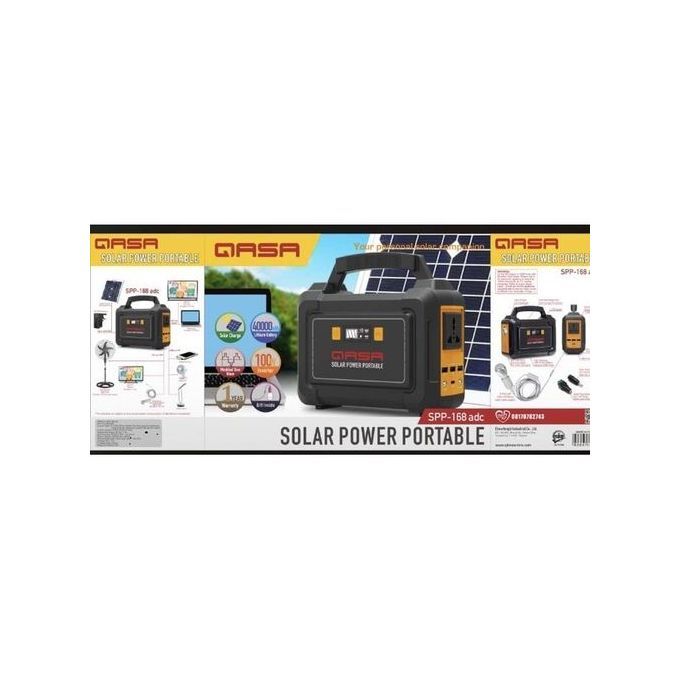 100w Lithium Battery Based AC/DC Inverter +30W Solar Panel
