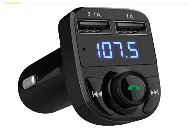 Handsfree Call Car Charger,Wireless Bluetooth FM Transmitter
