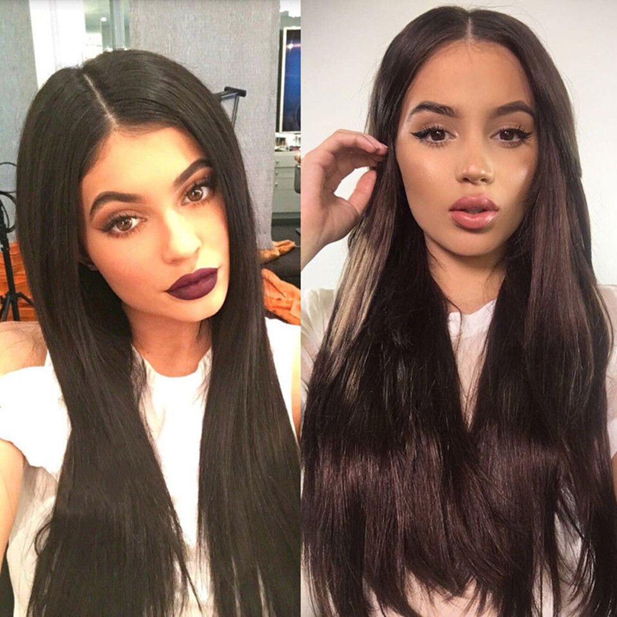 European And American New Black Long Straight Hair Halloween