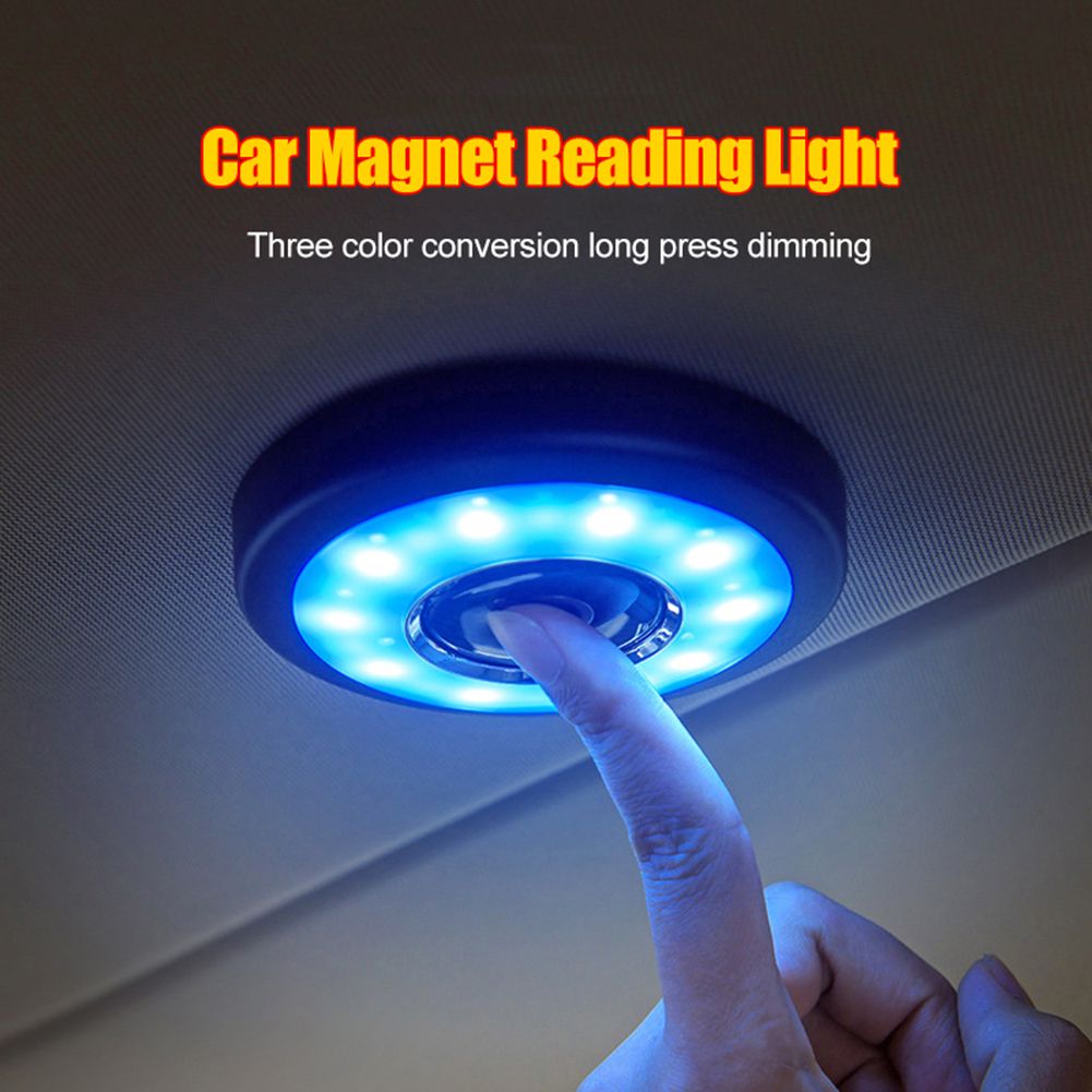 Rechargeable Car Auto Interior Magnetic Ceiling-Blue White