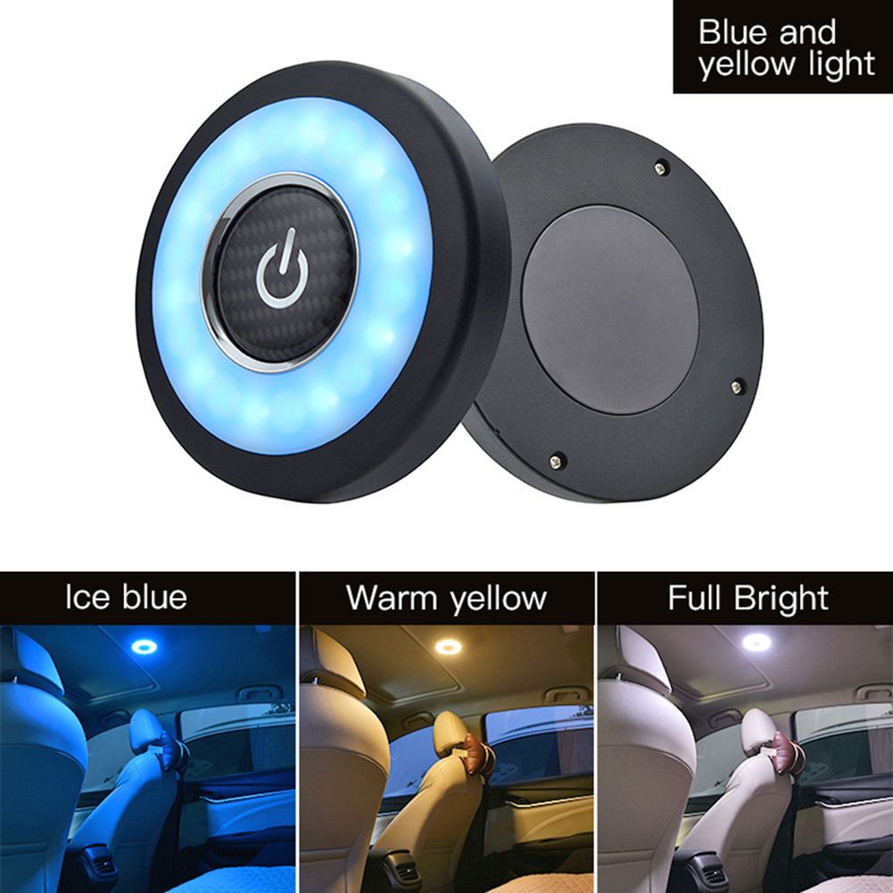 Rechargeable Car Auto Interior Magnetic Ceiling-Blue White