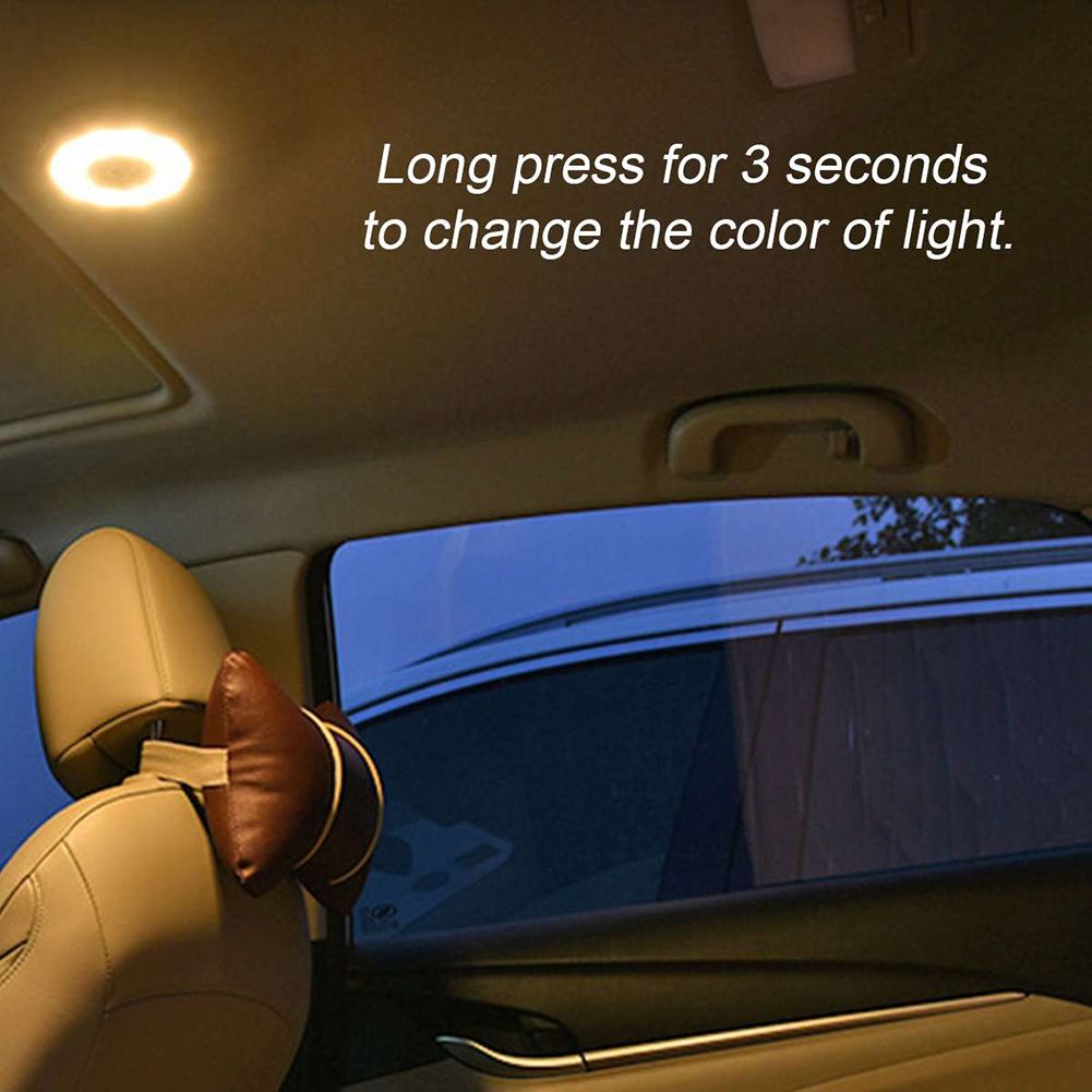 Rechargeable Car Auto Interior Magnetic Ceiling-Blue White