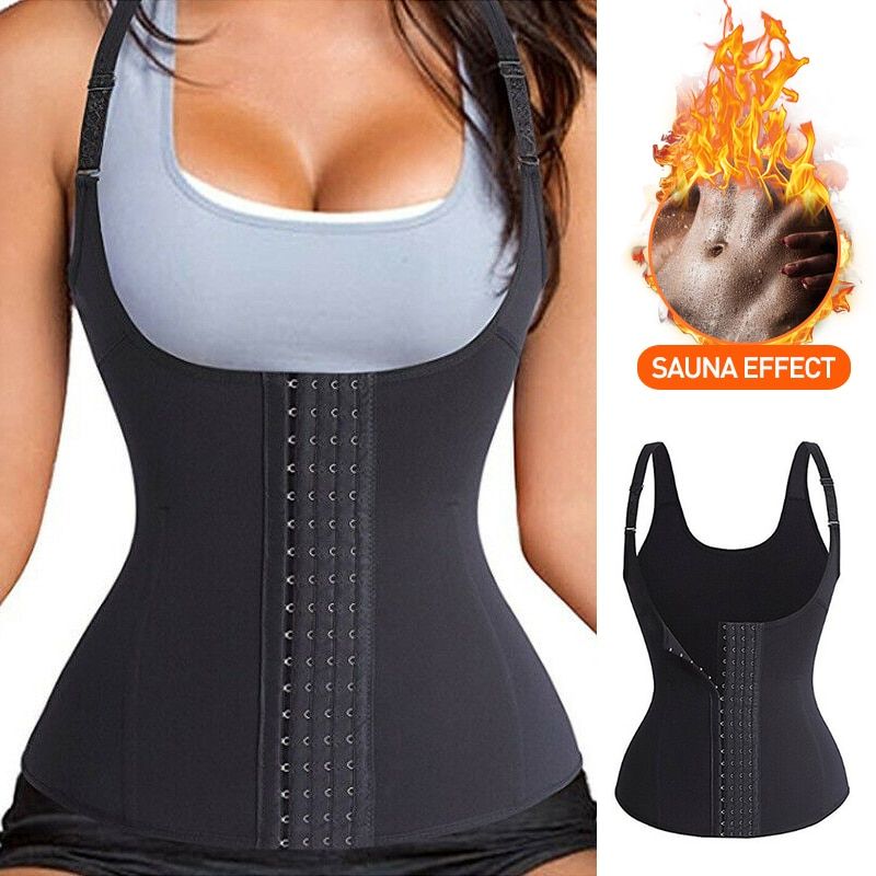 Flat Stomach For Slim Woman Neoprene Body Sweat Vest Sauna Post-partum Support Waist Trainer Corset Abdomen Reducer