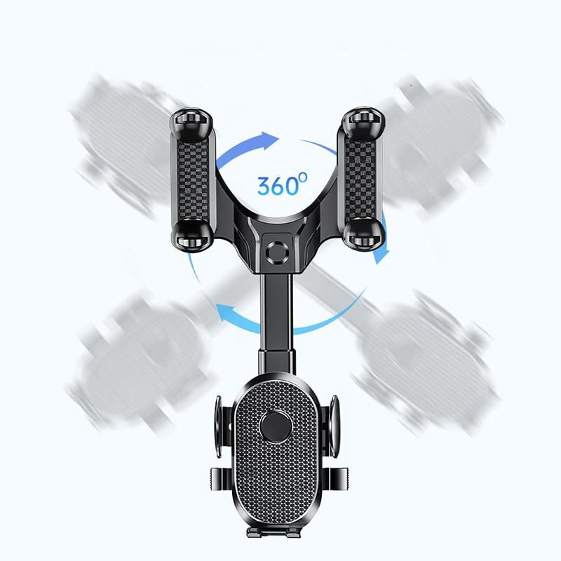 360° Rotatable Retractable Car Phone Holder Rearview Mirror Universal Auto GPS Navigation Bracket Adjustable Cell Phone Support MEI