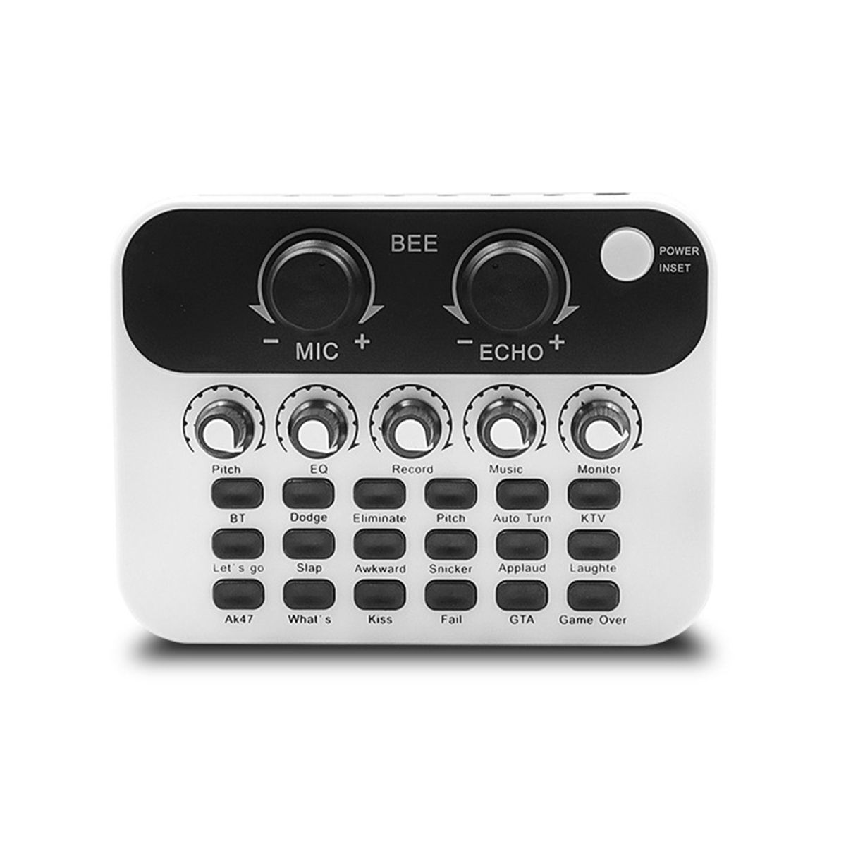 V8 Live Sound Card Audio Interface Mixer with Microphone