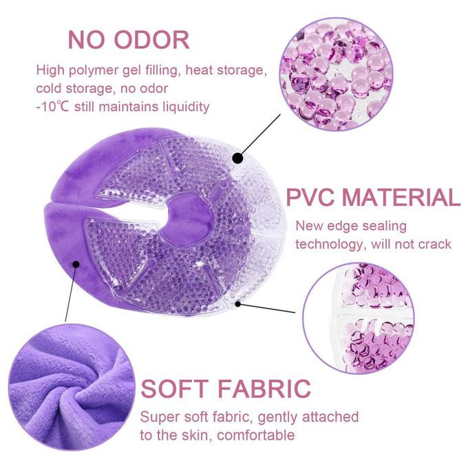 4 Pieces 4x Reusable Bead Ice  Pack Hot Cold Massager For Nursing