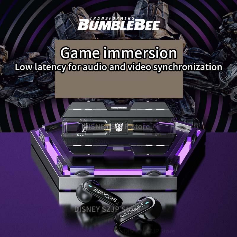 Disney Marvel Wireless Bluetooth 5.3 Headset Bumblebee TF-T01 Gaming Headphone HIFI Stereo Sound Earphones Long Standby