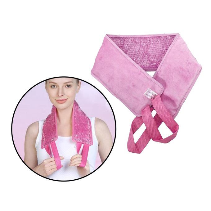 Cooler Ice Pack Neck Injuries Swelling Relief  Beads Wrap Cold Pink