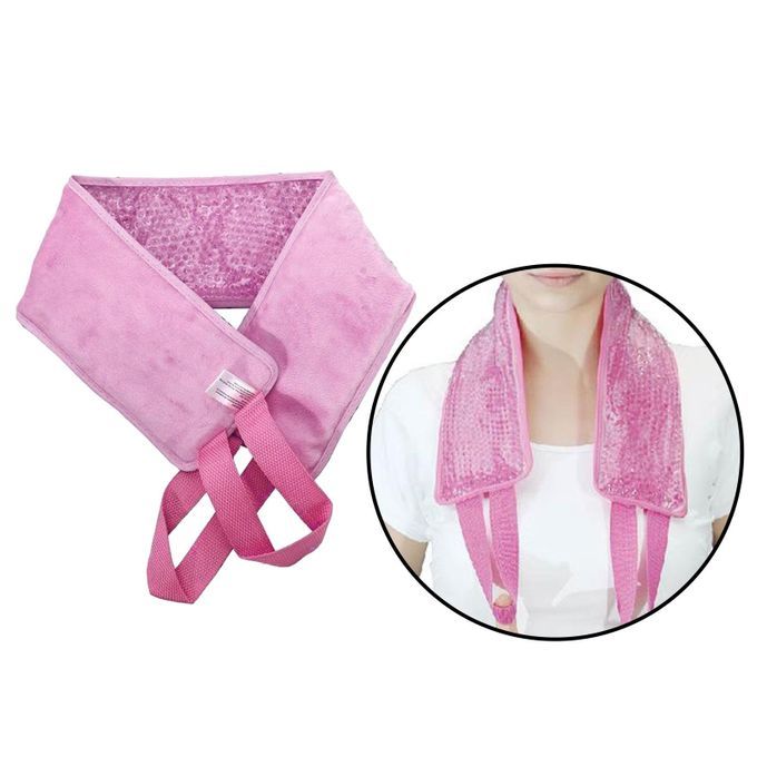 Cooler Ice Pack Neck Injuries Swelling Relief  Beads Wrap Cold Pink