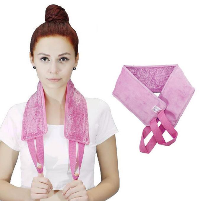 Cooler Ice Pack Neck Injuries Swelling Relief  Beads Wrap Cold Pink