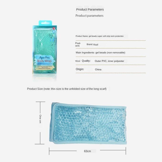 Cooler Ice Pack Neck Injuries Swelling Relief  Beads Wrap Cold Pink