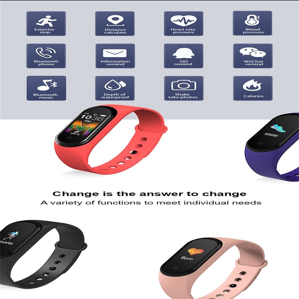 KM5 0.96inch Color Screen Phone Smart Watch IP68 Waterproof,Support Bluetooth Call/Bluetooth Music/Heart Rate Monitoring/Blood Pressure Monitoring(Pink)
