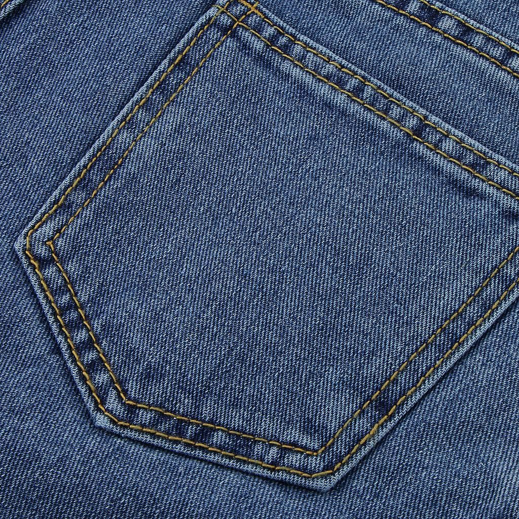 Casual Denim Short Skirt Front Split L