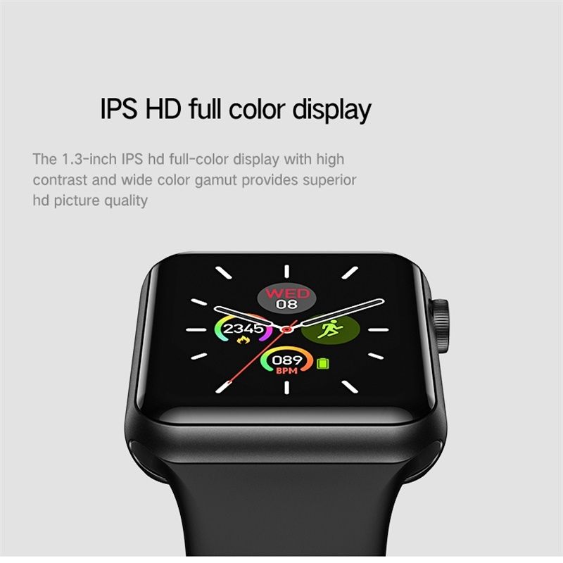 P10 1.3inch IPS Color Screen Smart Watch IP67 Waterproof,Support Call Reminder/Heart Rate Monitoring/Blood Pressure Monitoring/Sleep Monitoring(Pink)