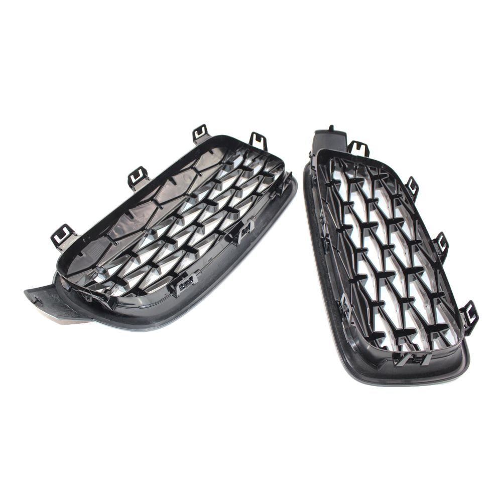 Vislone Front Kidney Grille New Meteor Semi-plated Black