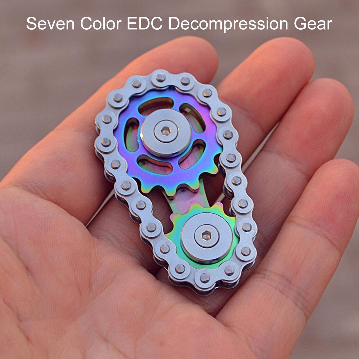Fingertip Gear Chain Fingertip Sprocket EDC Metal Toy Gear Chain