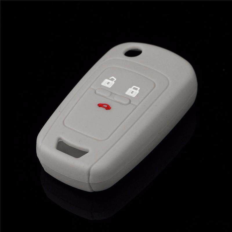 Fit For CHEVROLET CRUZE MALIBU SONIC Silicone Key Remote HOLDER Case Cover FOB Gray Gray