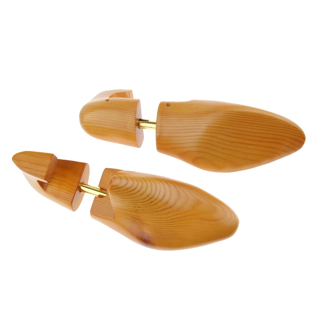 1 Pair Shoe Tree Womens Mens Adjustable Cedar Wood Shoes Width Extender Holder Shaper Keeper