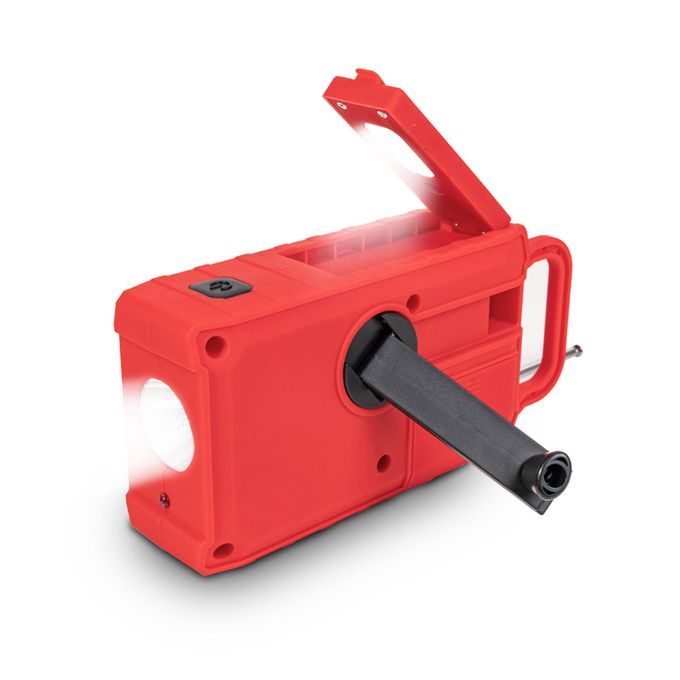 Emergency Solar Hand Crank AM/FM/WB Radio LED Flashlight USB Charger