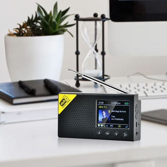 Home Pocket DAB Digital Radio With Antenna Mini Radios Rechargeable