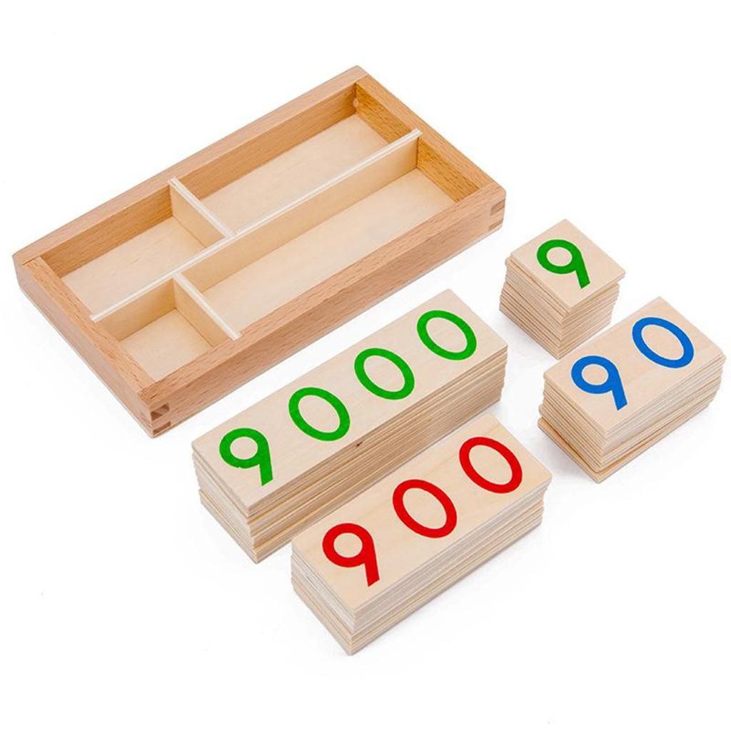 1-9000 Number Card Counting Cognition Teaching Aids For 3 4 5 Years